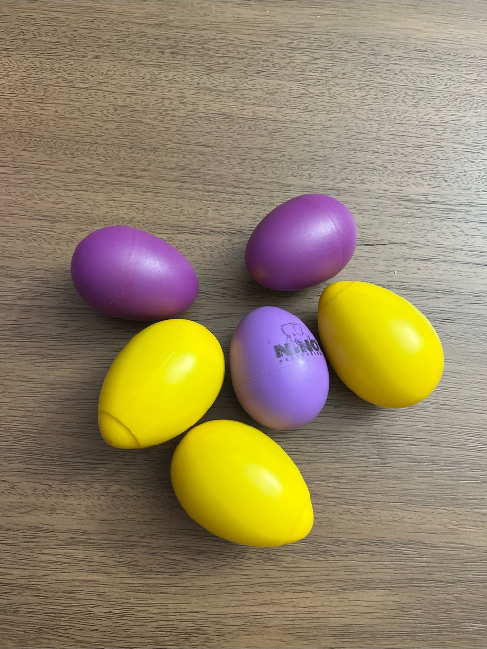 Colorful Egg Shaker Set - Yellow & Purple Kids Musical Toys